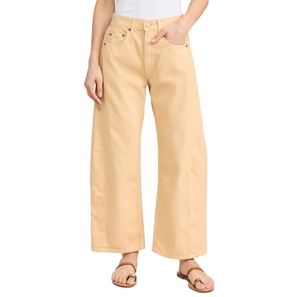 B Sides Relaxed Yellow Lasso Denim Jeans Size 26